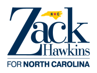 Zack Hawkins for NC Logo